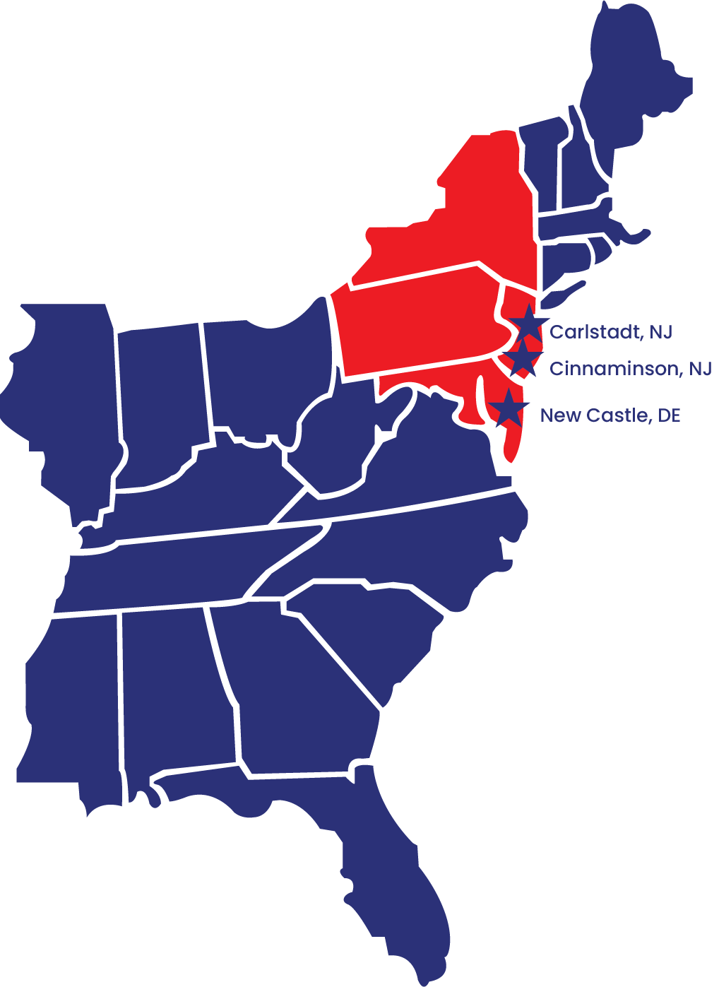 Map of US offices partial